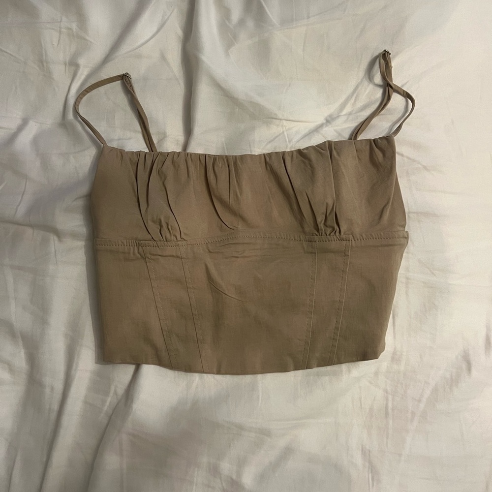 Tan Zara tank
